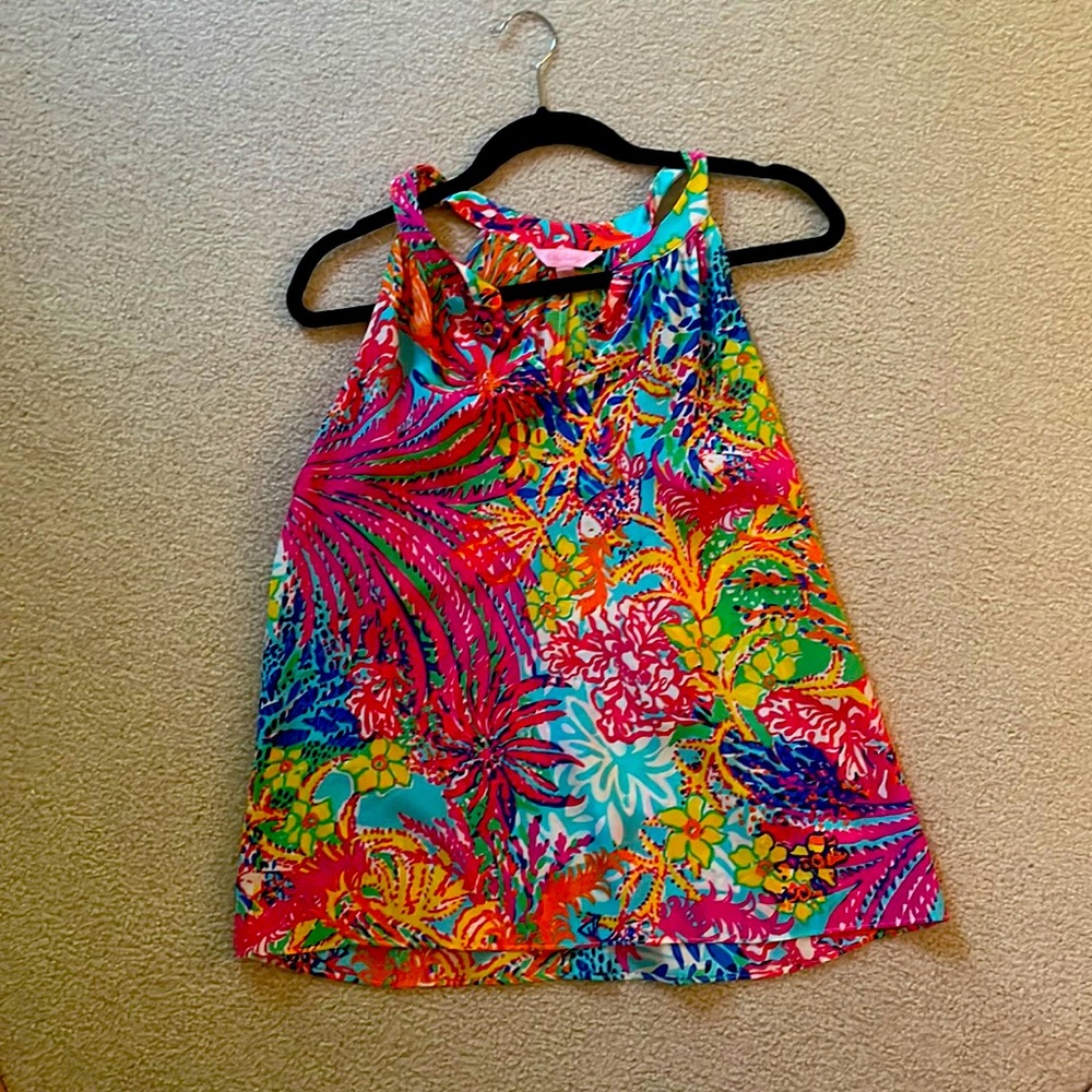 100% silk Lilly Pulitzer tank top size M